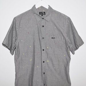 Bad Boy Club Cotton Short Sleeve Button Up Shirt